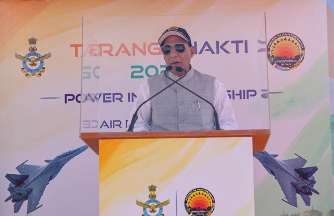 At Ex Tarang Shakti, Rajnath Singh Talks About Modern Warfare & Self-Reliance
